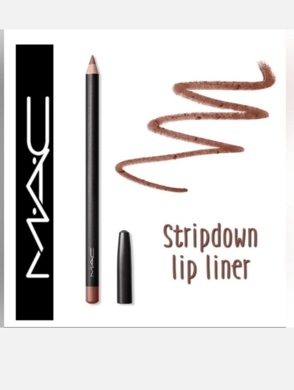 Mac Lip Liner Stripdown Brown Beige Brand New in Box